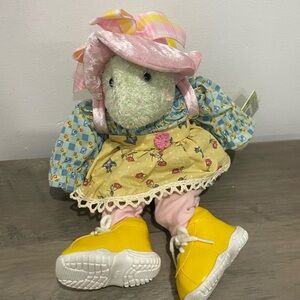 Plush Turtle Doll with Dress and Shoes – Decorative / Collectible